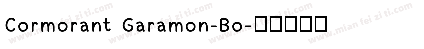 Cormorant Garamon-Bo字体转换